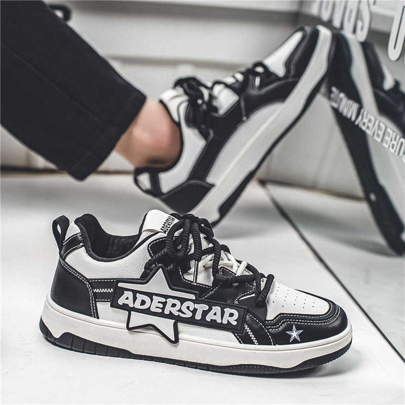 Men Shoes Brands - Round Nose Rubber Sole Cute Sneakers