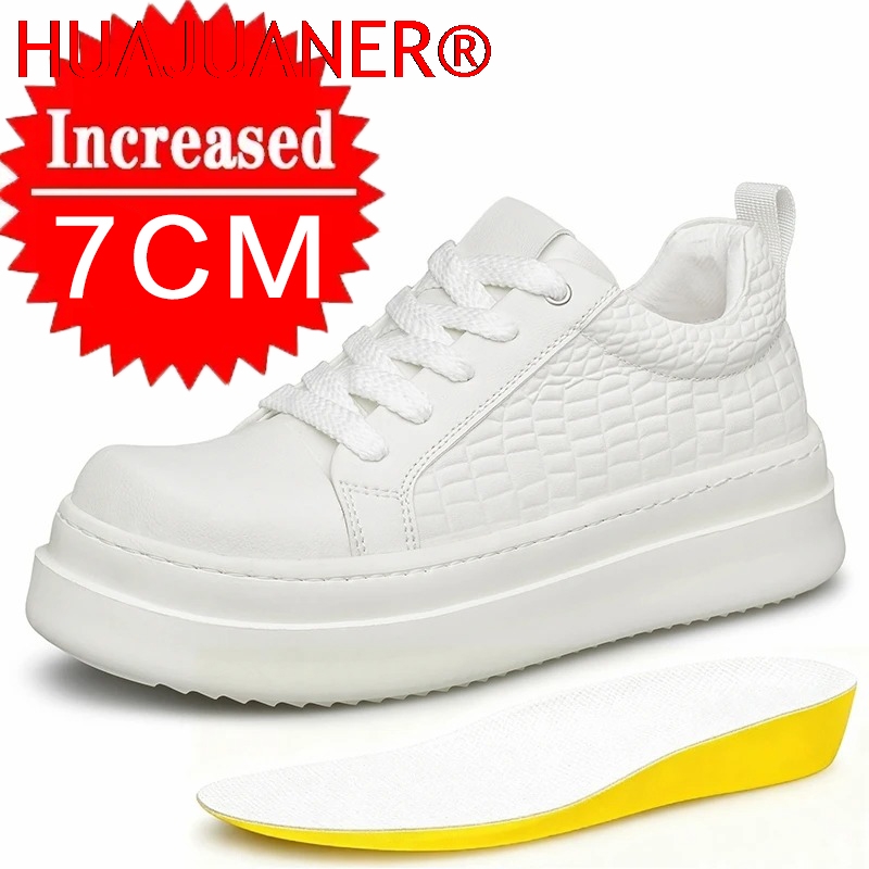 Men'S Shoes To Increase Height - Men's Leather Elevator Shoes 7cm Hidden
