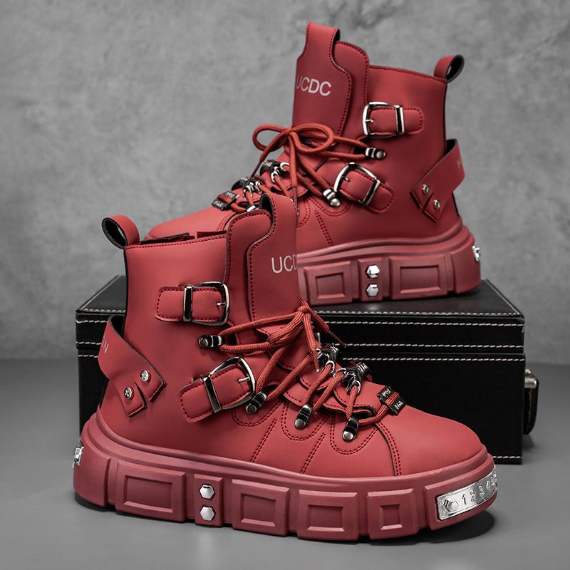Men Shoes Brands - Original Brand Boots for Man Punk