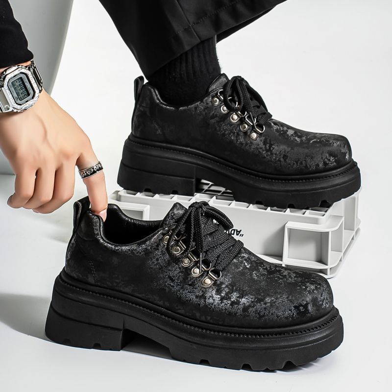 Winter Men Retro British Style - Men'S Shoes To Increase Height ulasan dan harga