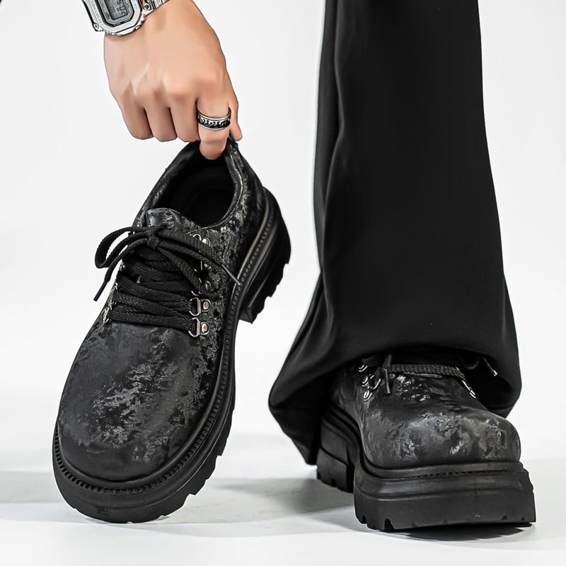 Winter Men Retro British Style - Men'S Shoes To Increase Height ulasan dan harga