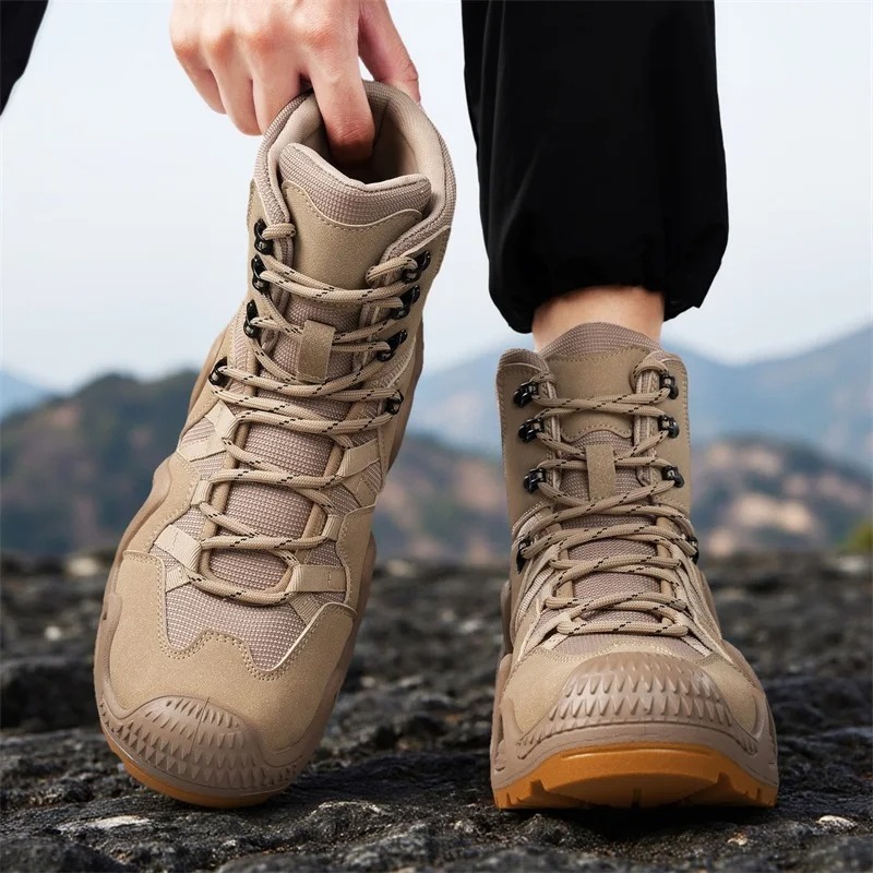 Men Tactical Boots Lace Up Bra - Men Shoes Brands ulasan dan harga