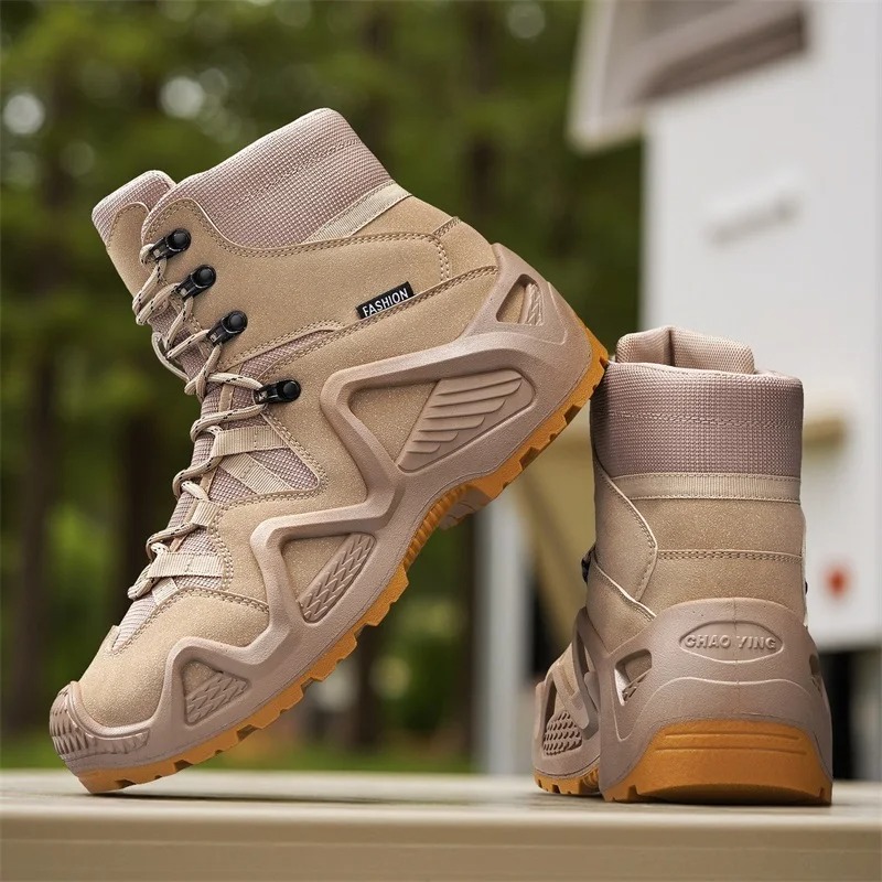 Men Tactical Boots Lace Up Bra - Men Shoes Brands ulasan dan harga